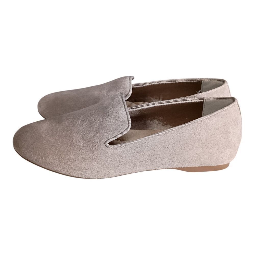 Birdies The Starling Shoes Flats Loafter Suede Stone Grey Women's 6.5 - Picture 7 of 12